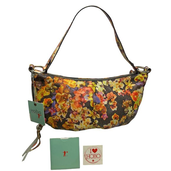 HOBO The‎ Original Phoebe Autumn Orchards Leather Shoulder Bag - Picture 10 of 10